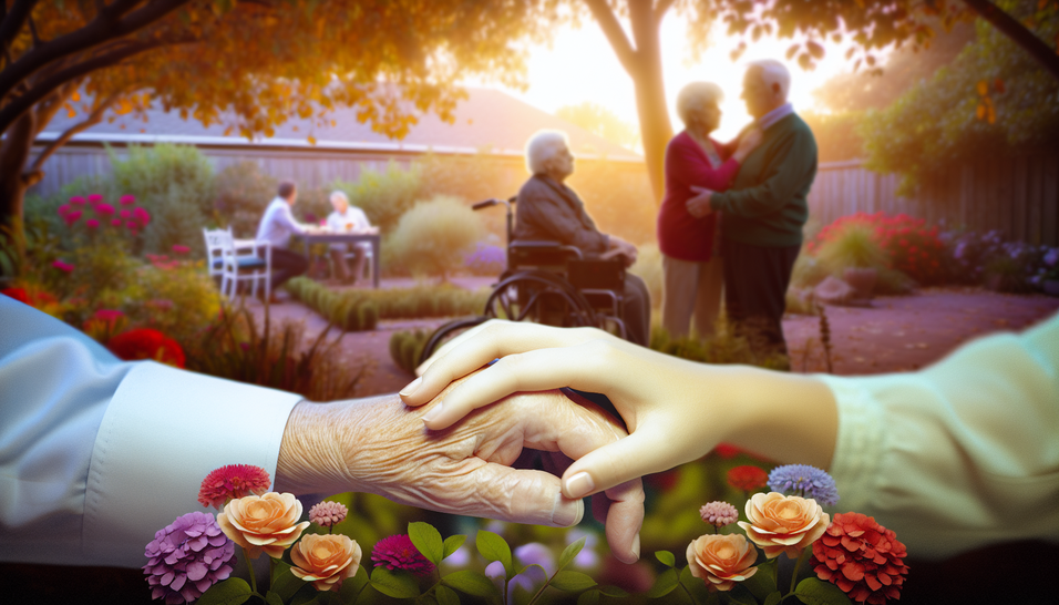 Um jardim sereno com flores coloridas simboliza amor e sabedoria nas diretrizes de vida.