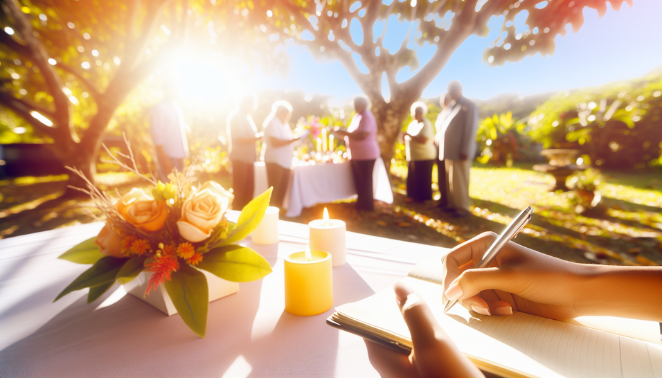 Em um jardim sereno, o foco é um inventário sendo feito com cuidado e respeito.